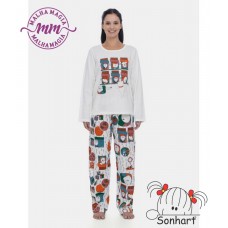PIJAMA FEM MANGA LONGA